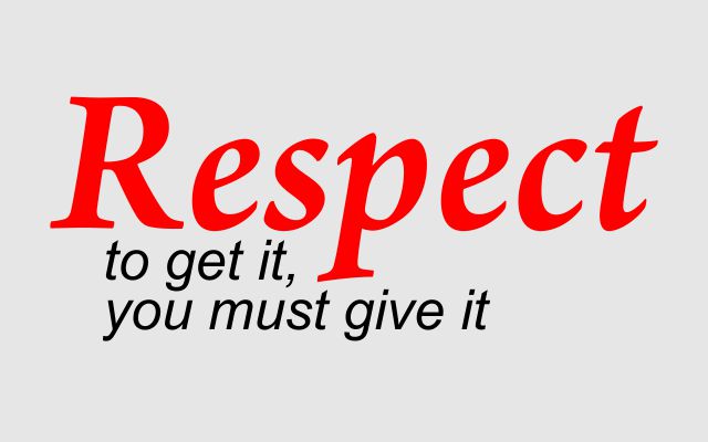 respect!